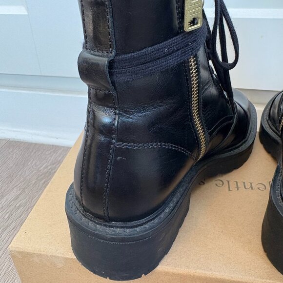 All Saints Donita Leather Ankle Combat Boots - Picture 11 of 15
